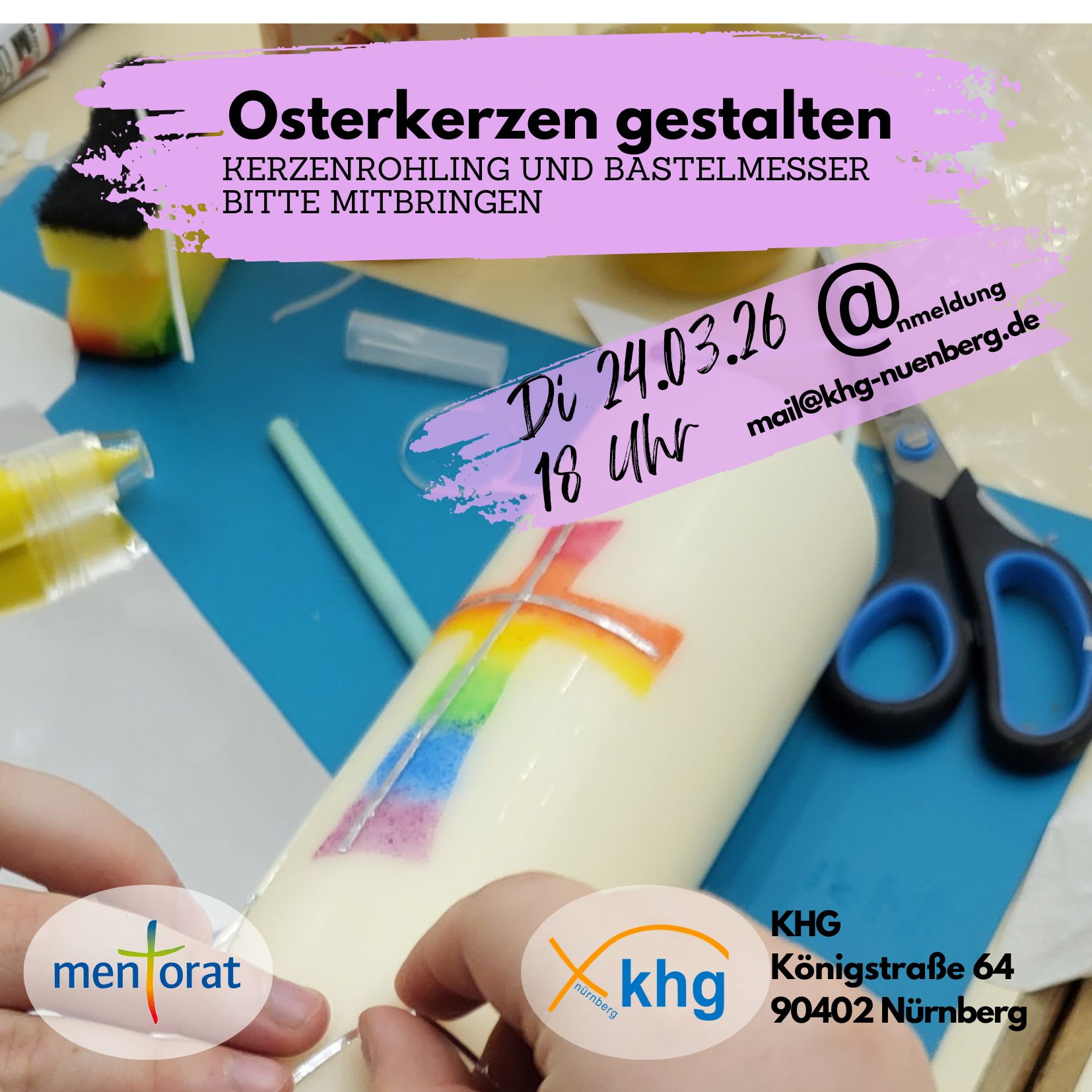 Osterkerzen gestalten